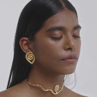 lavani Pendientes Spiral Dorados Descuento por venta flash