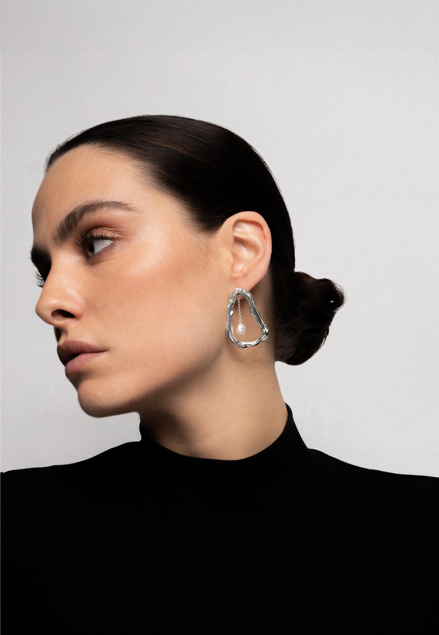 lavani Pendientes Perlas Giselle Plata Precio ultrabajo