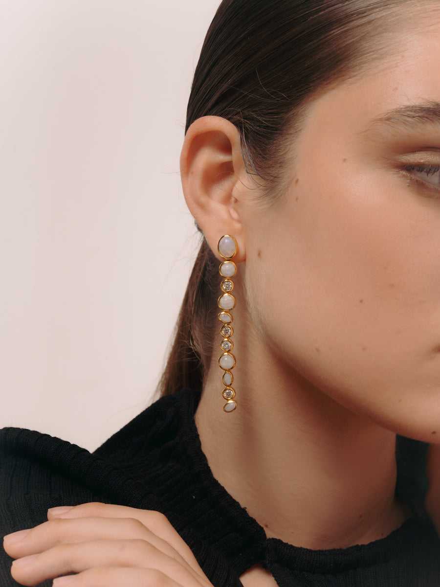 lavani Pendientes Ayla Piedraluna Gran oferta