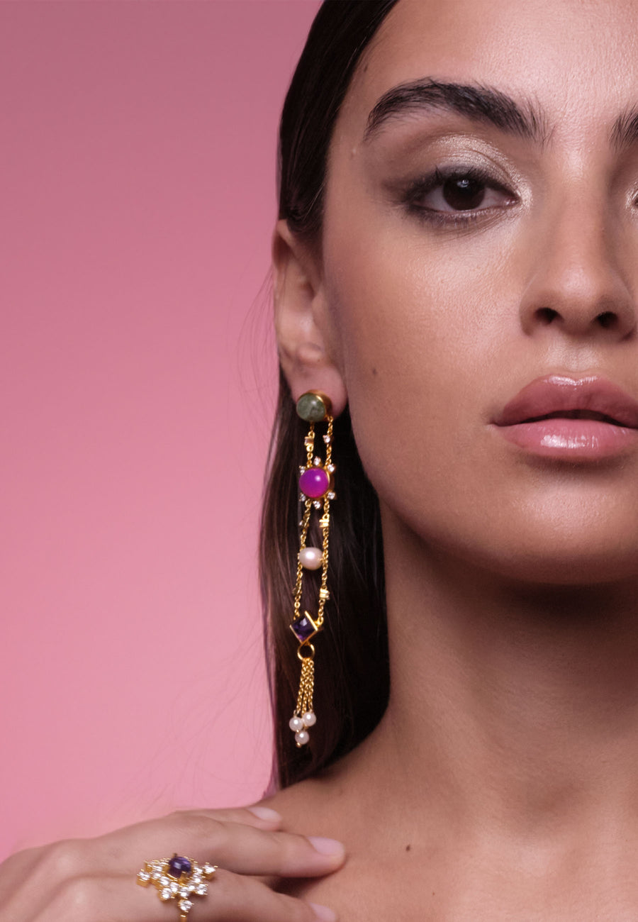 lavani Pendientes Galatea Multicolor Tienda