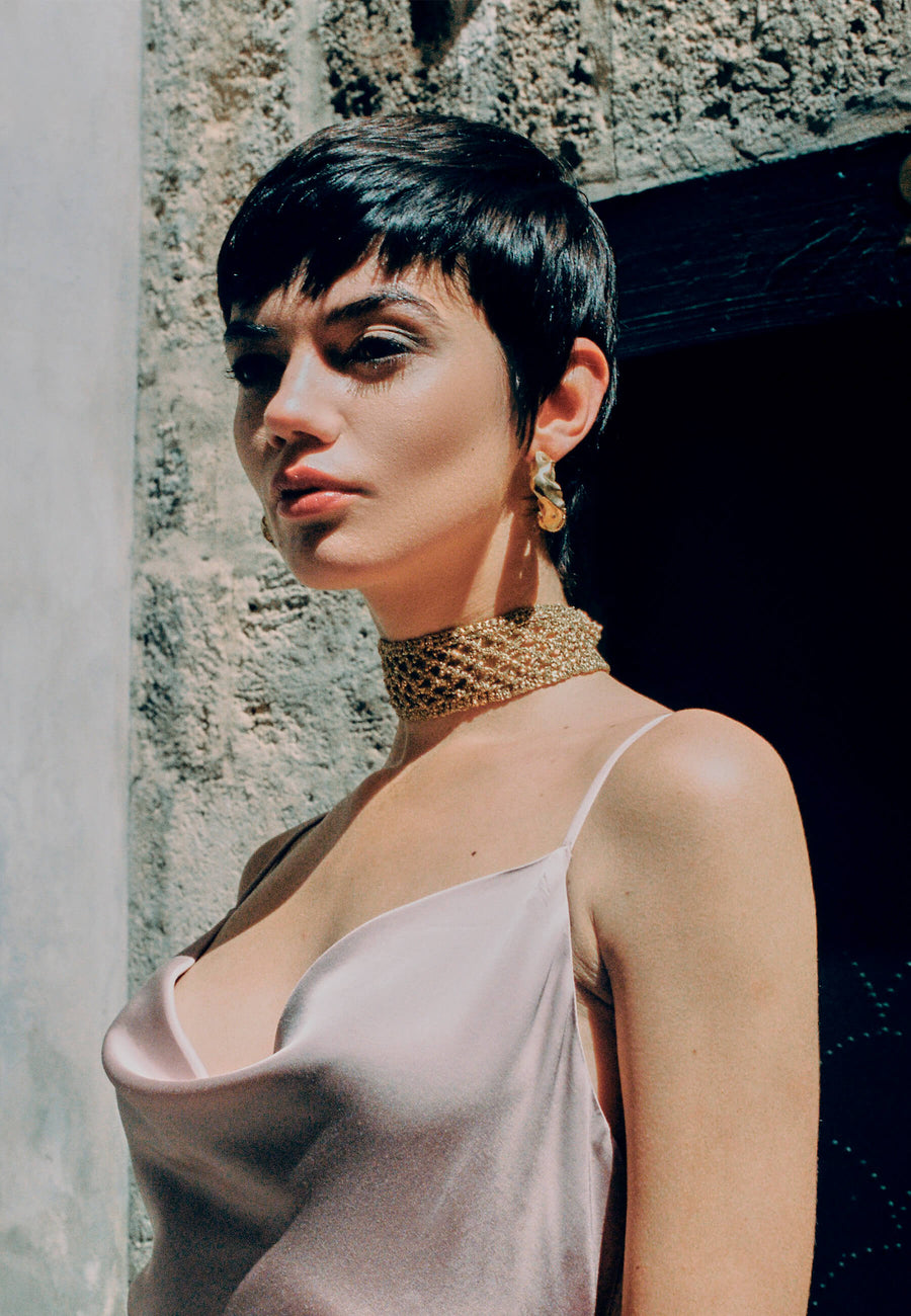 lavani Choker Rack Ivette Dorado Descuentos del mes