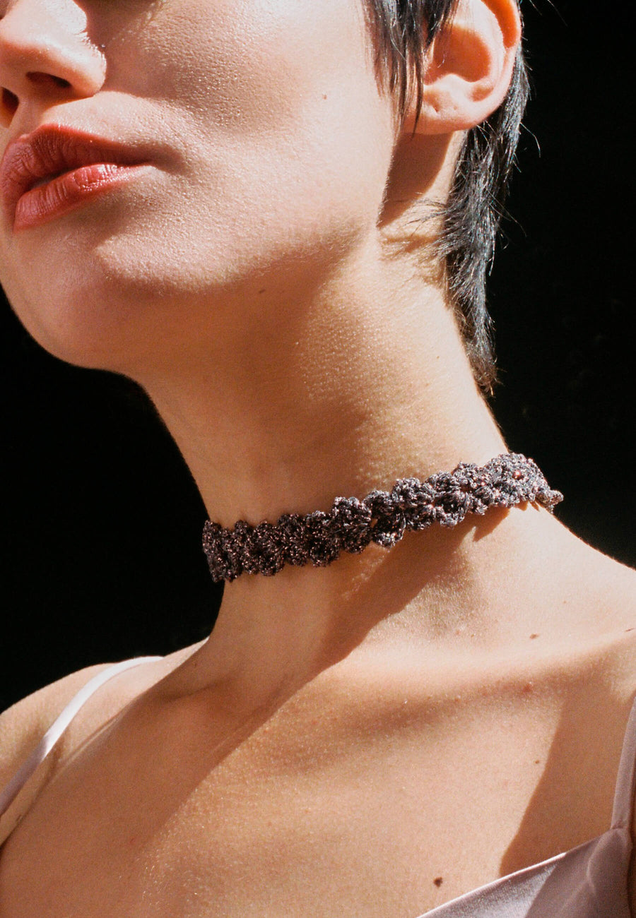 lavani Choker Spike Pitiusas Gris Grandes ahorros