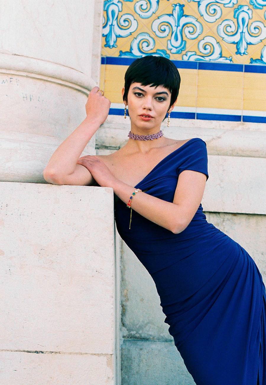 lavani Choker Spike Pitiusas Malva Rebajas de fin de temporada