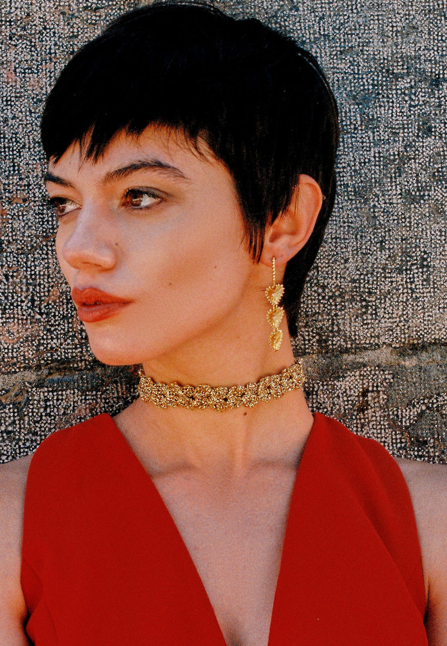 lavani Choker Spike Pitiusas Dorado Precio ultrabajo
