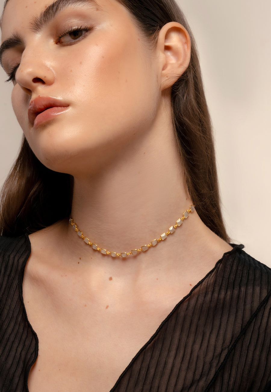 lavani Choker Niagara Blanco Venta caliente