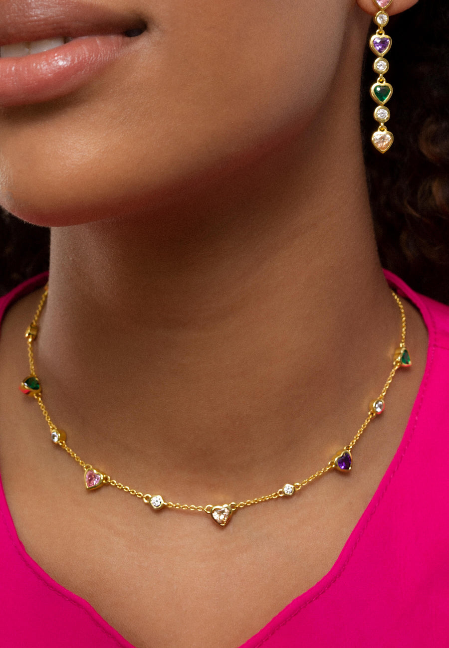 lavani Collar de Corazones Fearless Descuento