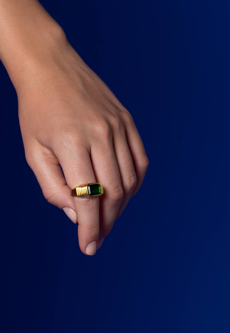 lavani Anillo Chevalier Verde Esmeralda Promoción por tiempo limitado