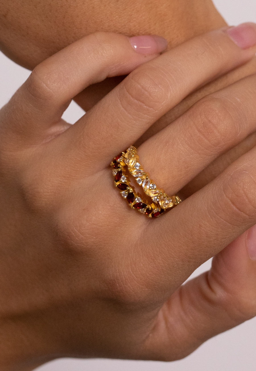 lavani Anillo Granate Enero Superdescuento