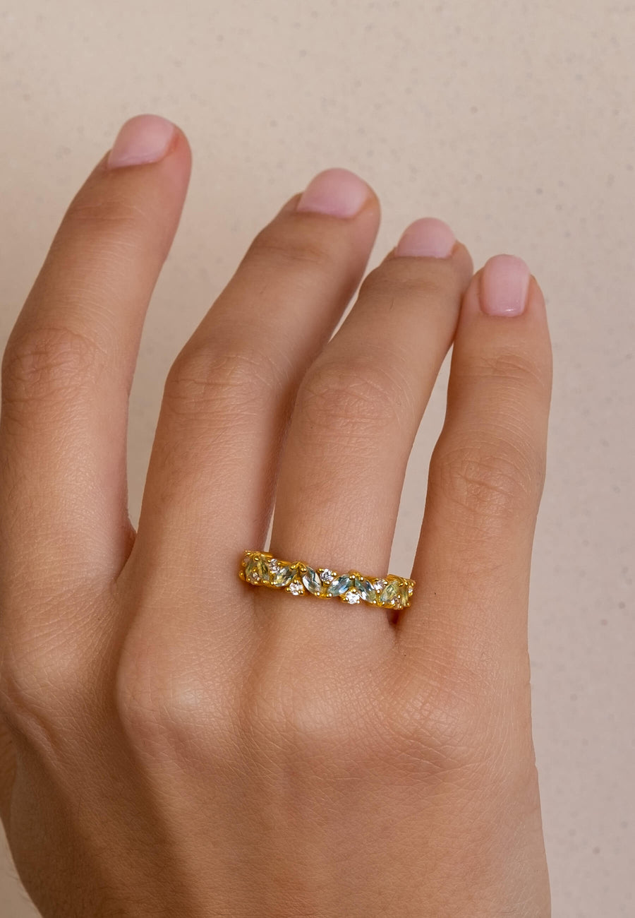 lavani Anillo Topacio Azul Diciembre Descuentos del mes