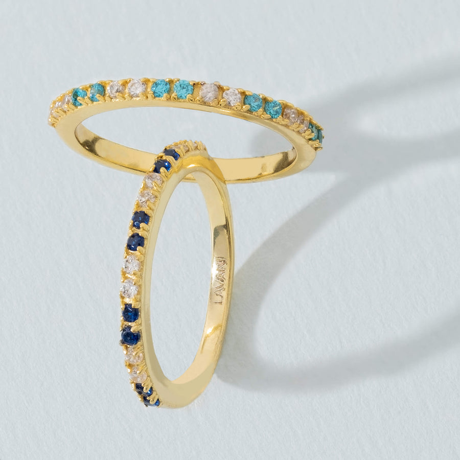 lavani Anillo Diya Azul Outlet