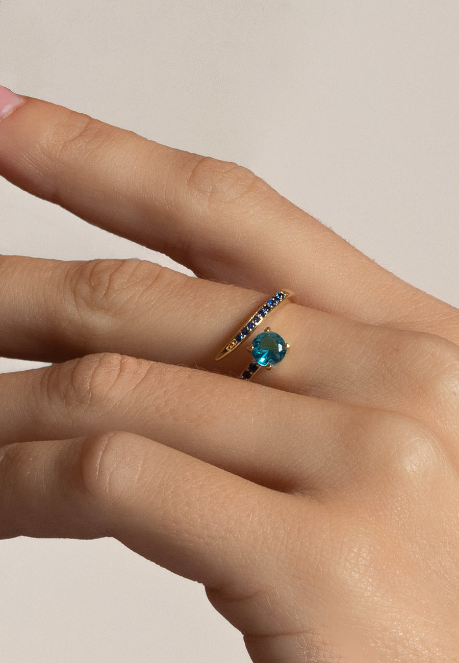 lavani Anillo Alisa Azul Rebajas