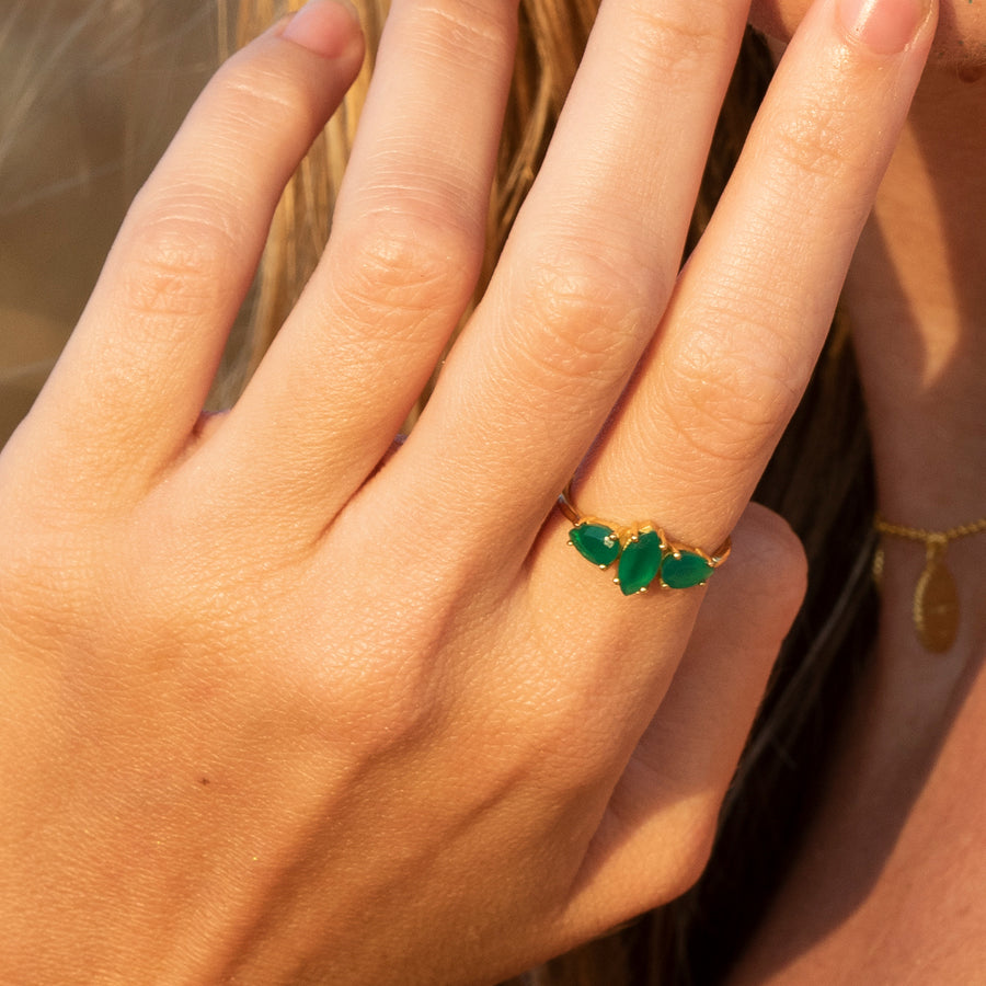 lavani Anillo Kasia Verde Descuento
