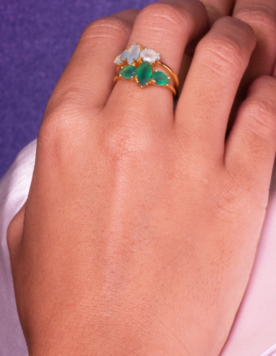 lavani Anillo Kasia Verde Descuento