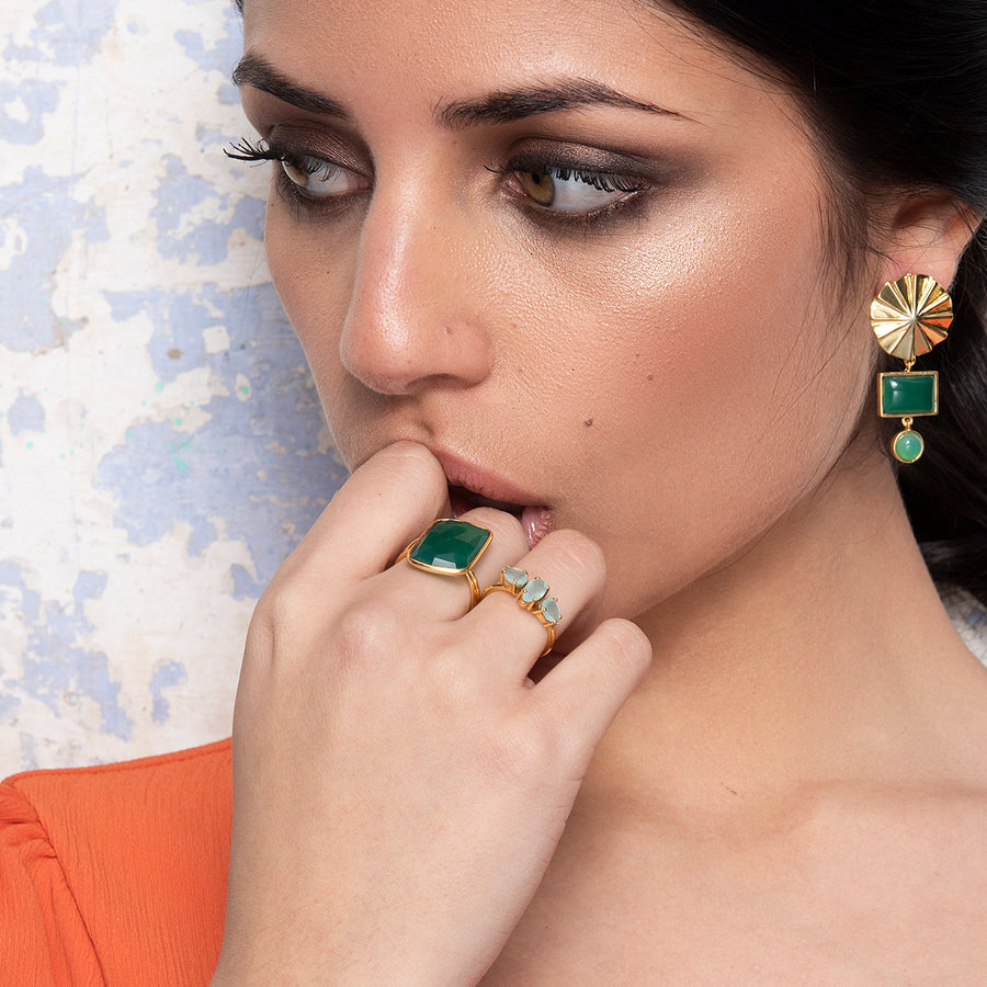 lavani Anillo Stardust Verde Liquidación