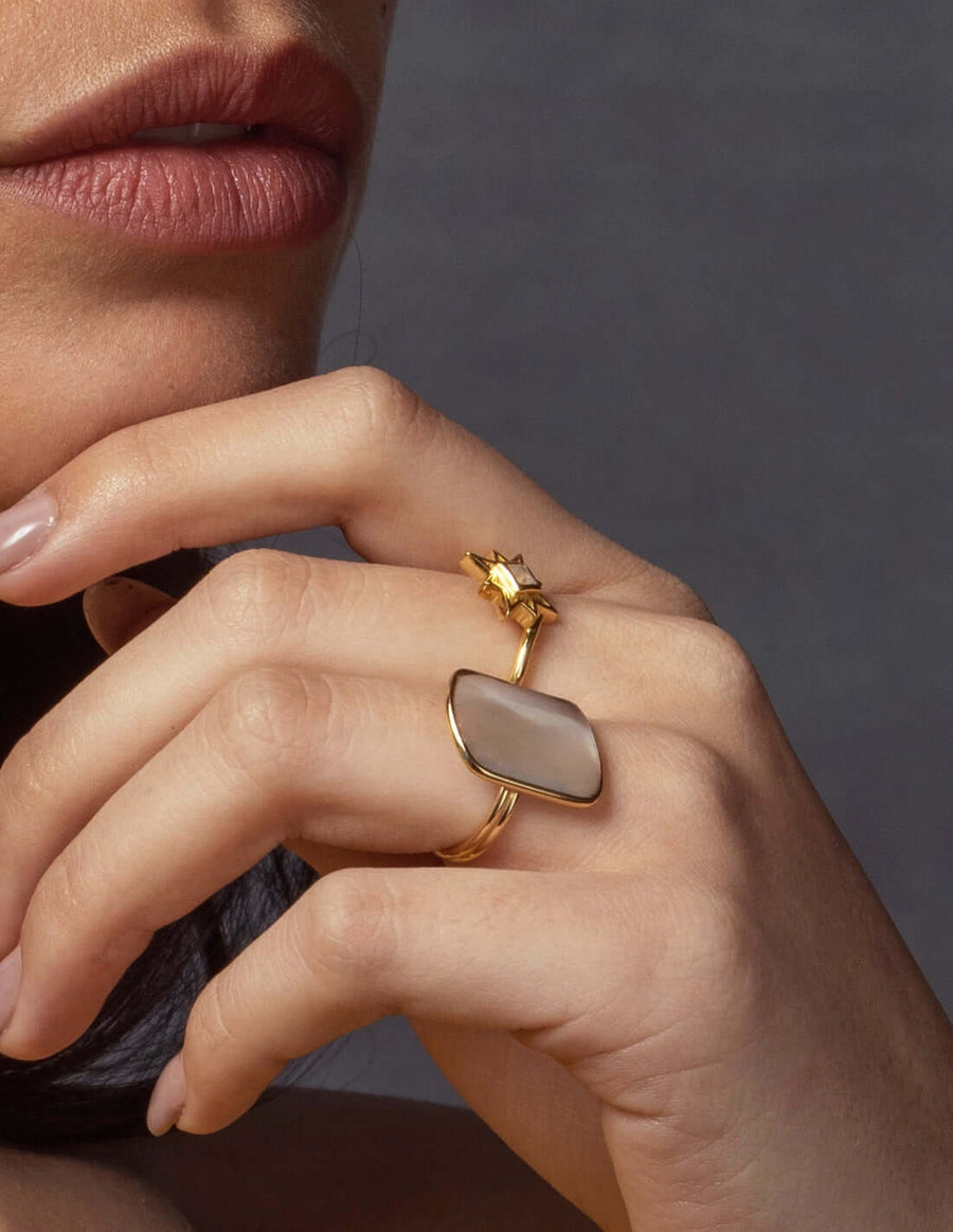 lavani Anillo Stardust Blanco Envío gratis