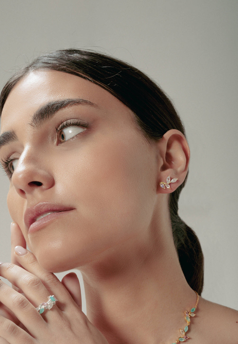 lavani Pendientes Padma Blanco Promoción trimestral
