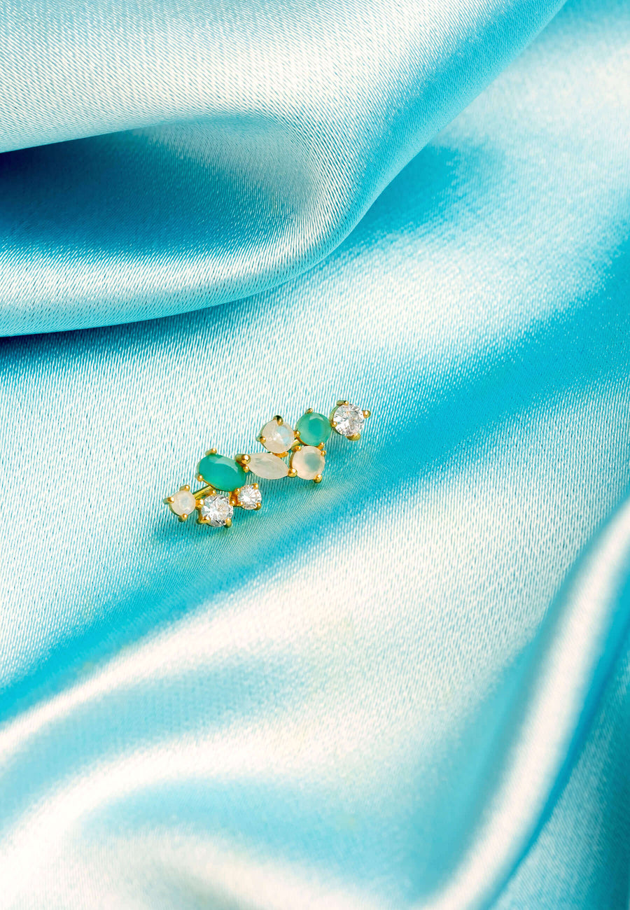 lavani Pendientes Aine Blanco Agua Superdescuento