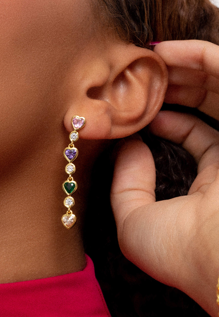 lavani Pendientes Corazón Fearless Oferta exclusiva