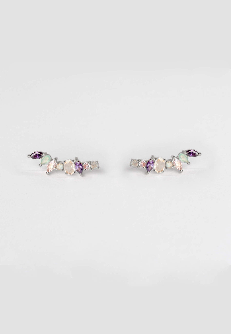 lavani Pendientes Trepadores Plata Irina 2025