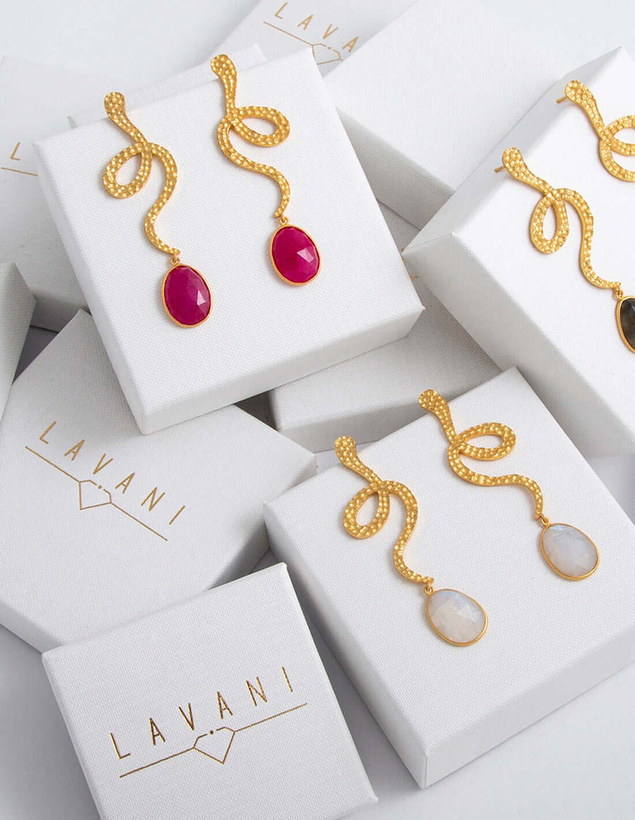 lavani Pendientes Plata Thar Blanco Los más vendidos