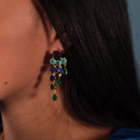 lavani Pendientes Adoration Azul eléctrico y Verde Promoción trimestral