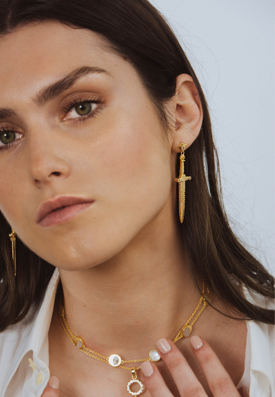 lavani Pendientes Queen of Swords Descuentos del mes