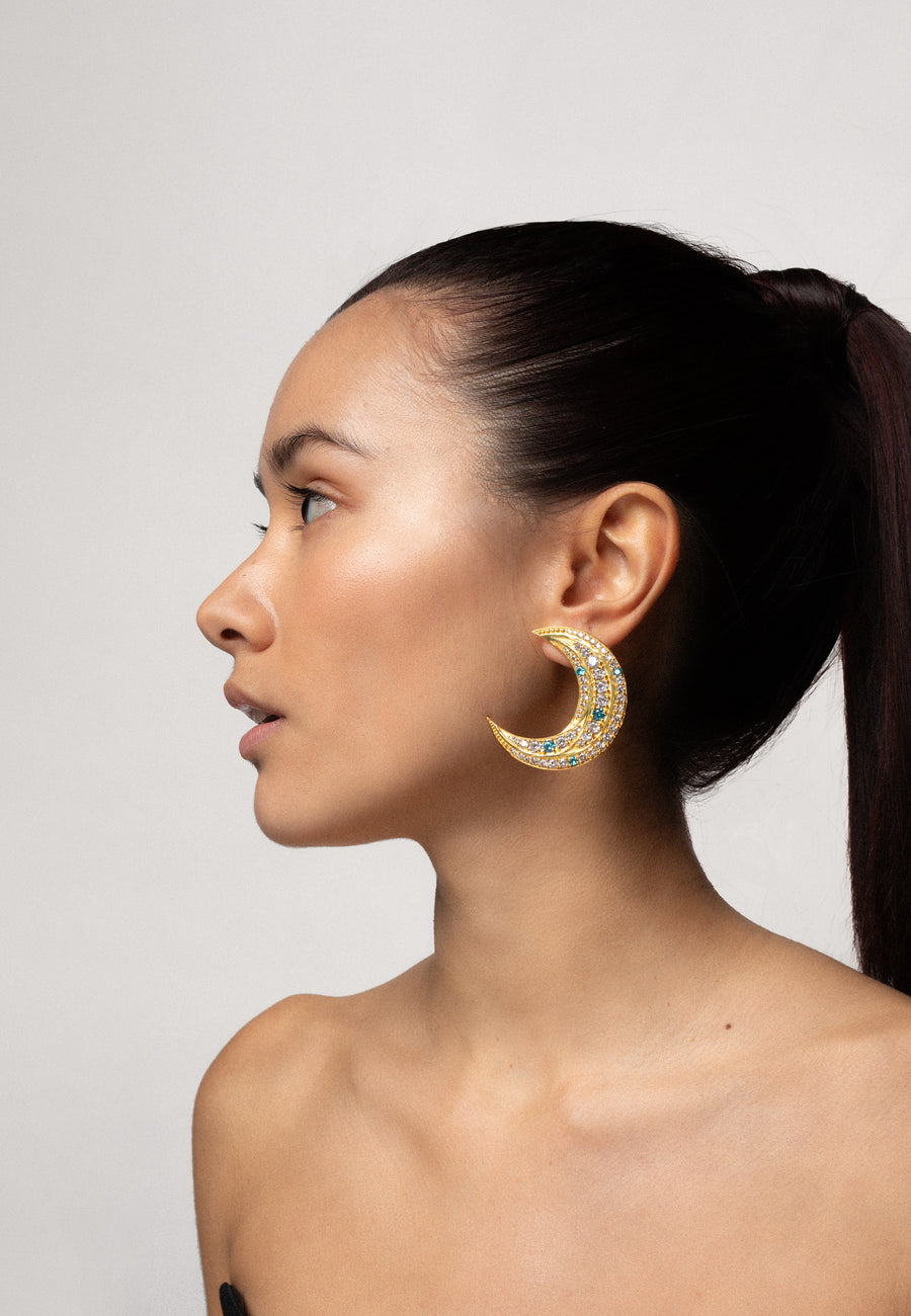 lavani Pendientes La Luna Última moda
