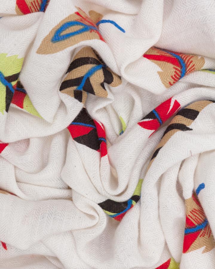 lovat & green FEATHERS ECRU - LOVAT&GREEN SS’ 18 Scarves Collection Los más vendidos