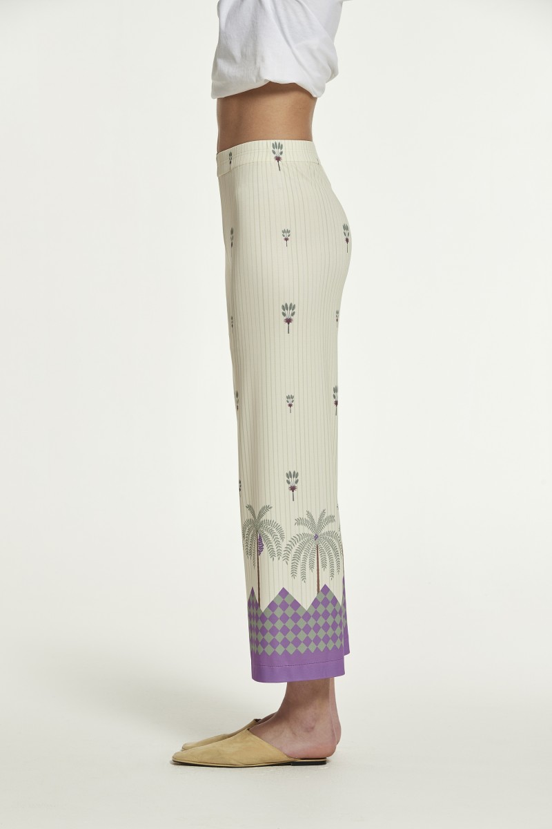 oky coky PANTALÓN CAEBO9 PUNTO ESTAMPADO GRECA En oferta