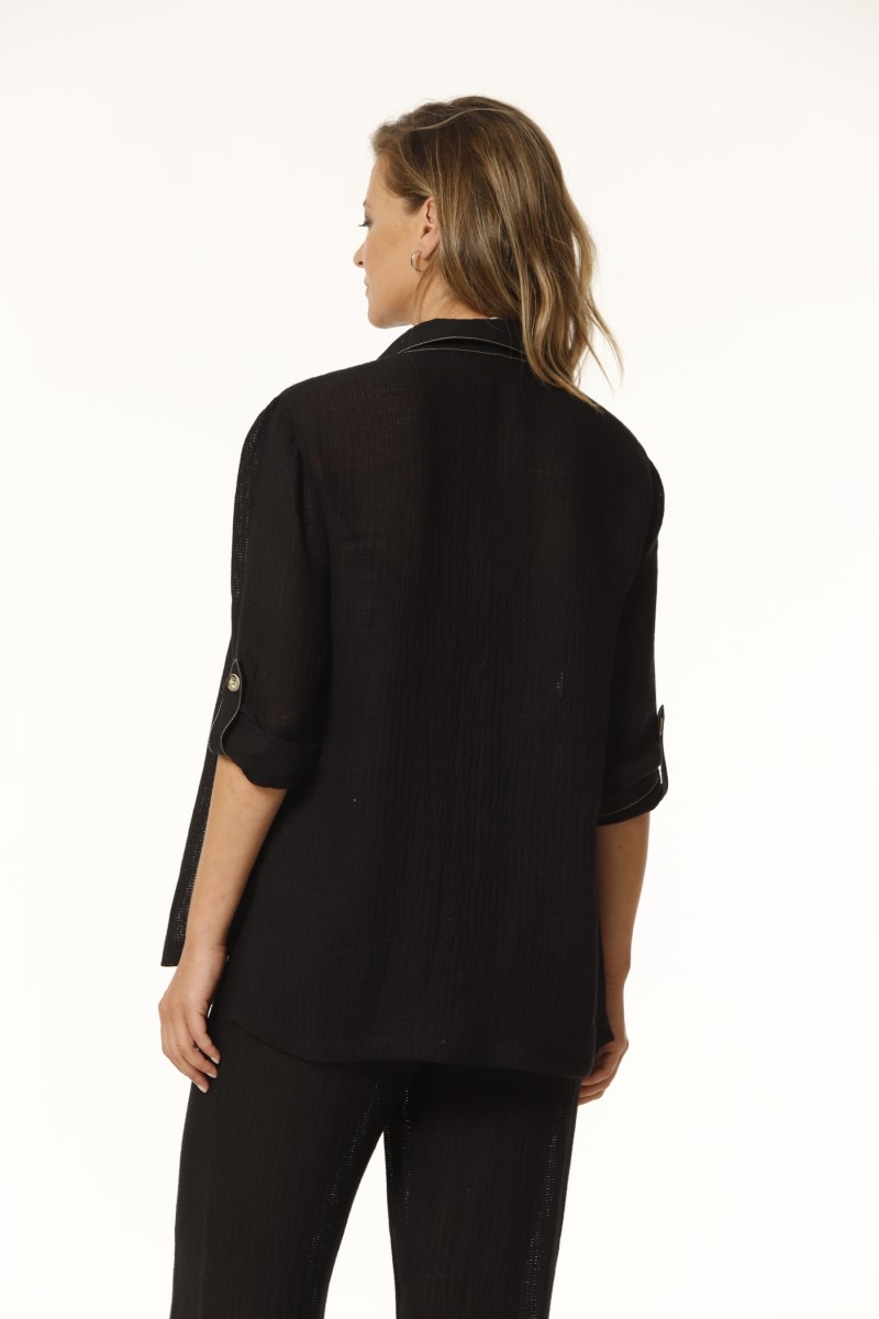 oky coky CHAQUETA BIBER REJILLA DE LINO Oferta exclusiva