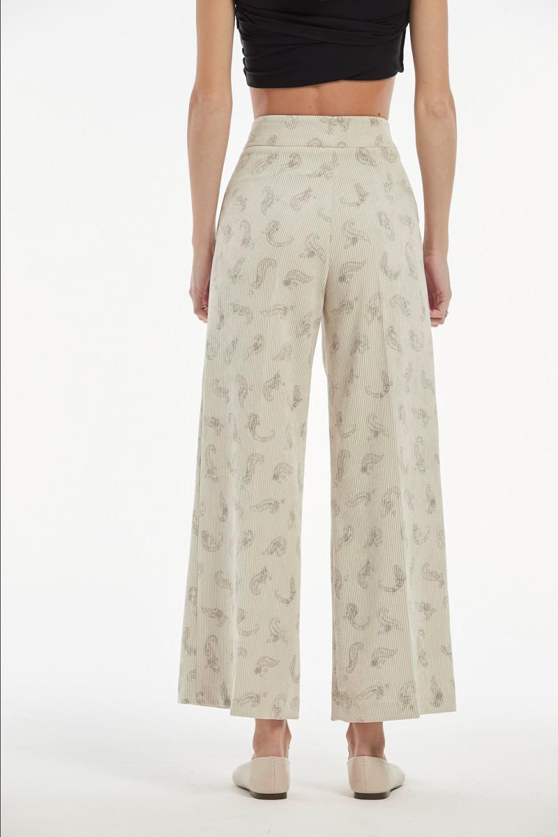 oky coky PANTALÓN LUANDA PANA ESTAMPADA Descuento