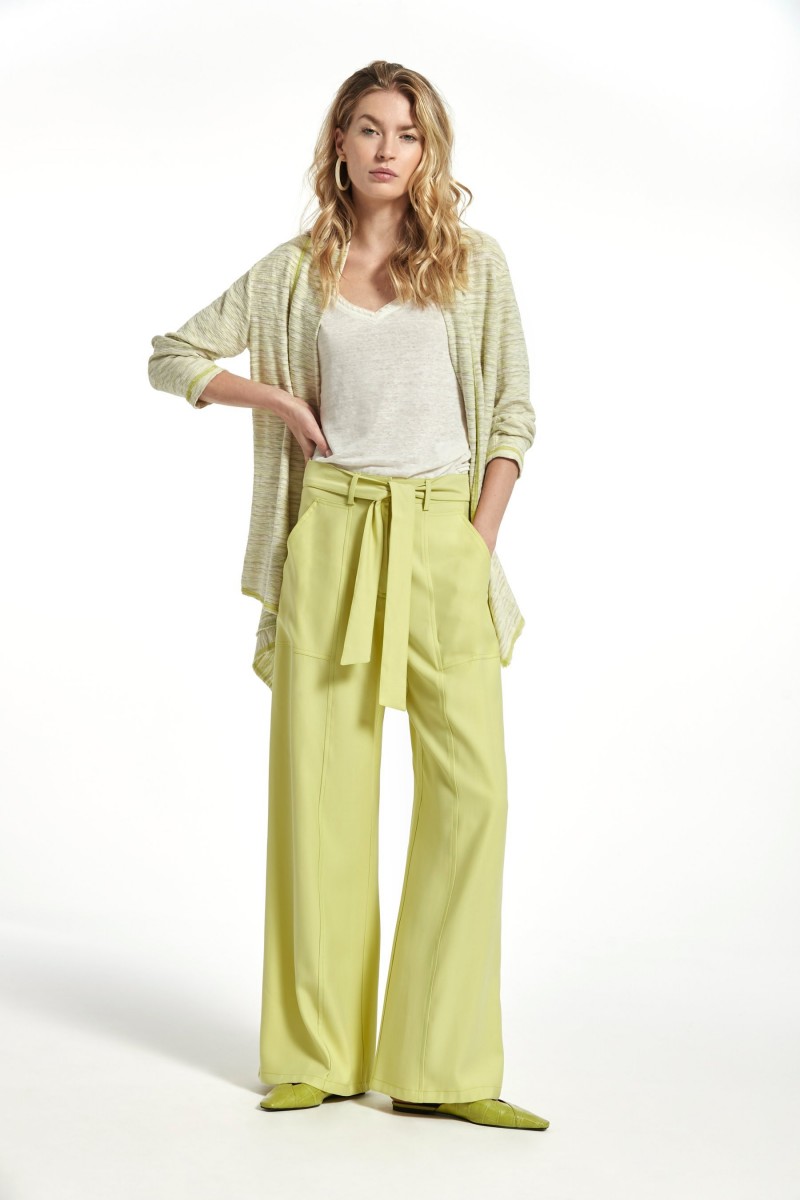 oky coky PANTALÓN LISTON SARGA DE VISCOSA Oferta especial