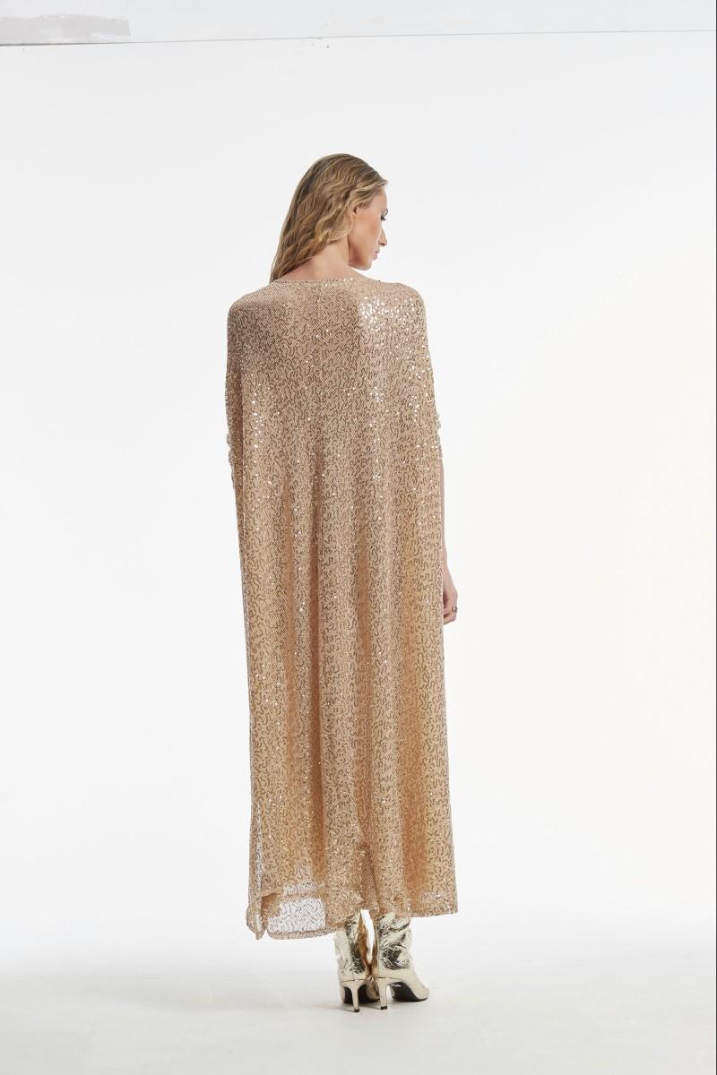 oky coky VESTIDO TERNA LENTEJUELA BORDADA SOBRE RED Precio de fábrica