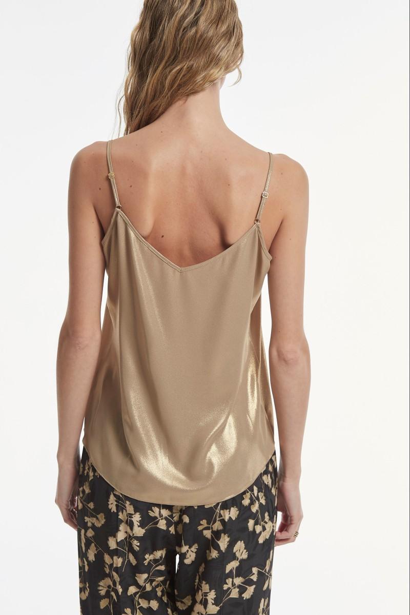 oky coky TOP USWEL GASA LAMINADO LUREX Grandes descuentos