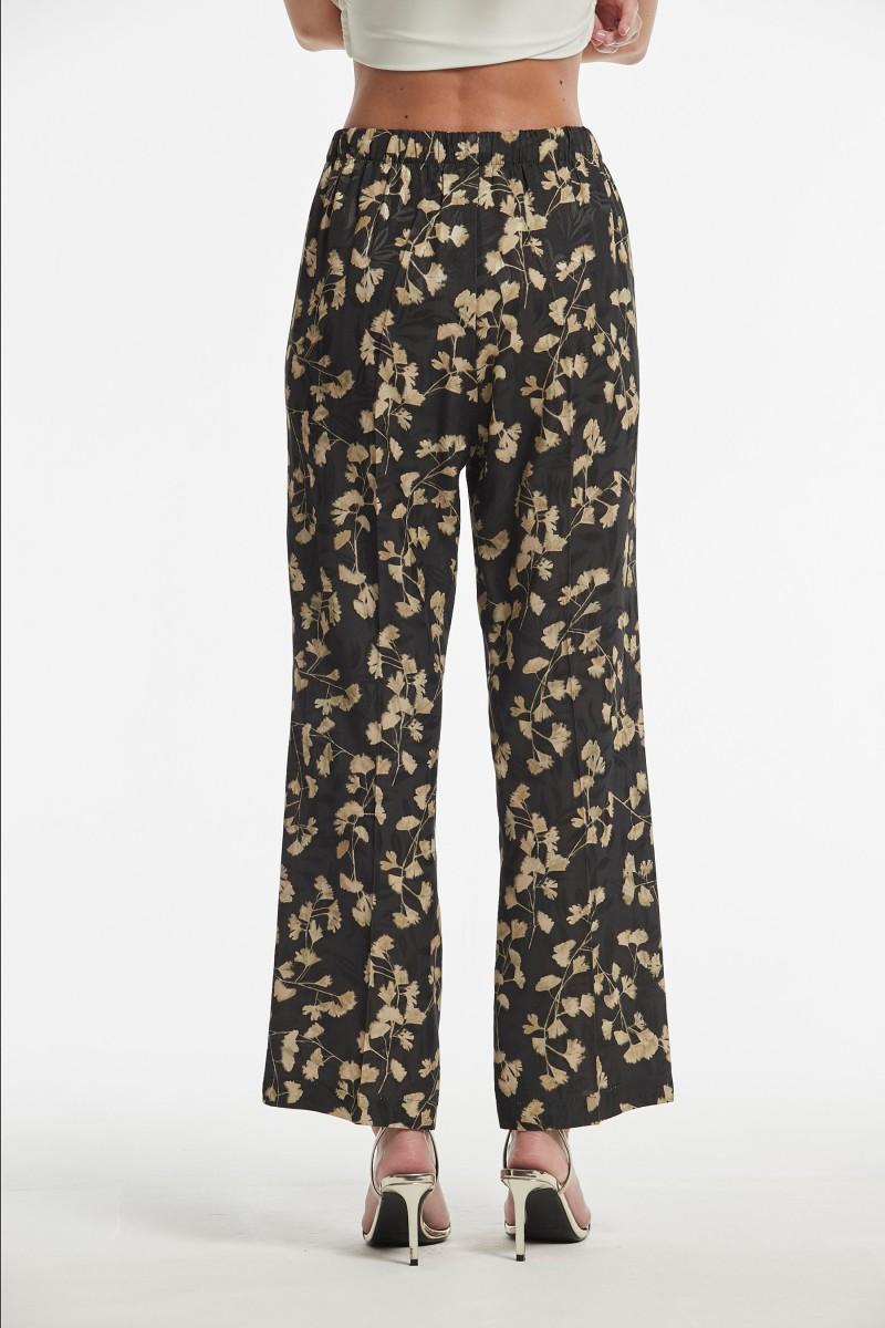 oky coky PANTALÓN FAISAN JACQUARD ECOVERO ESTAMPADO Liquidación