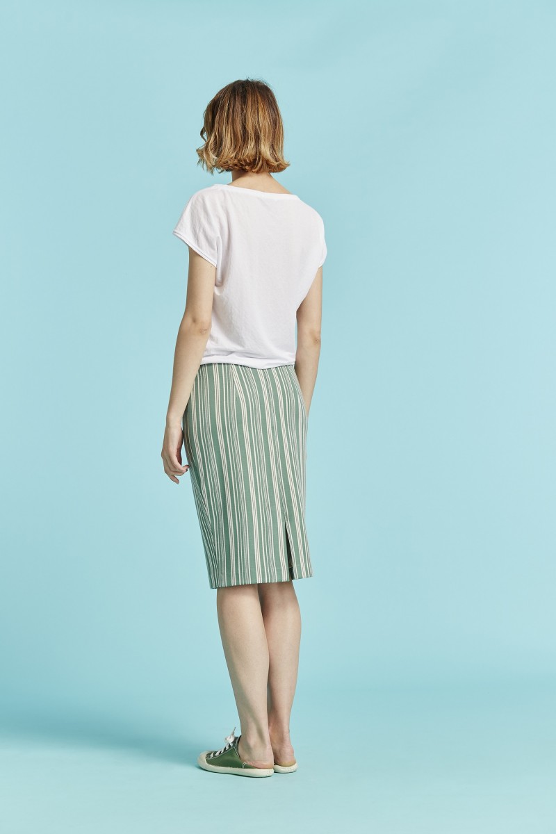 oky coky FALDA LAPIZ ELIO PUNTO RAYA BICOLOR Ofertas especiales
