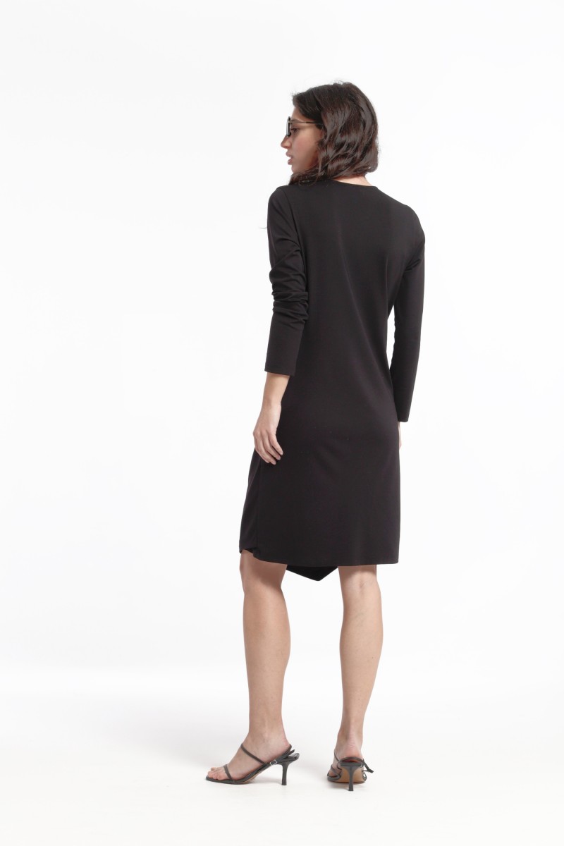 oky coky VESTIDO CRUZADO ASIMÉTRICO PUNTO SOFT Mejor oferta