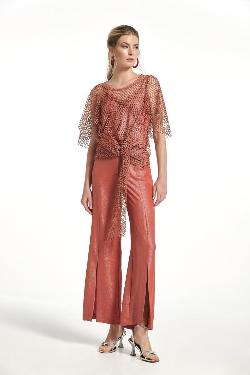 oky coky TOP ELOISA RED DE PUNTO LAMINADA
