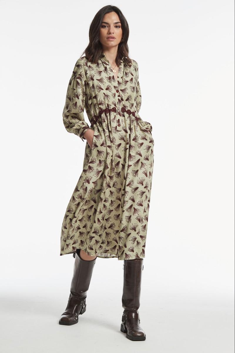 oky coky VESTIDO PICARD ESTAMPADO EFECTO RELIEVE Ahorra y exporta