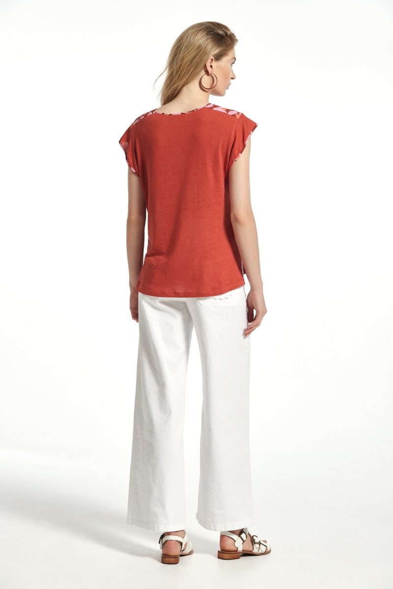 oky coky TOP ARABE SEERSUCHER ESTAMPADO MULTICOLOR Liquidación