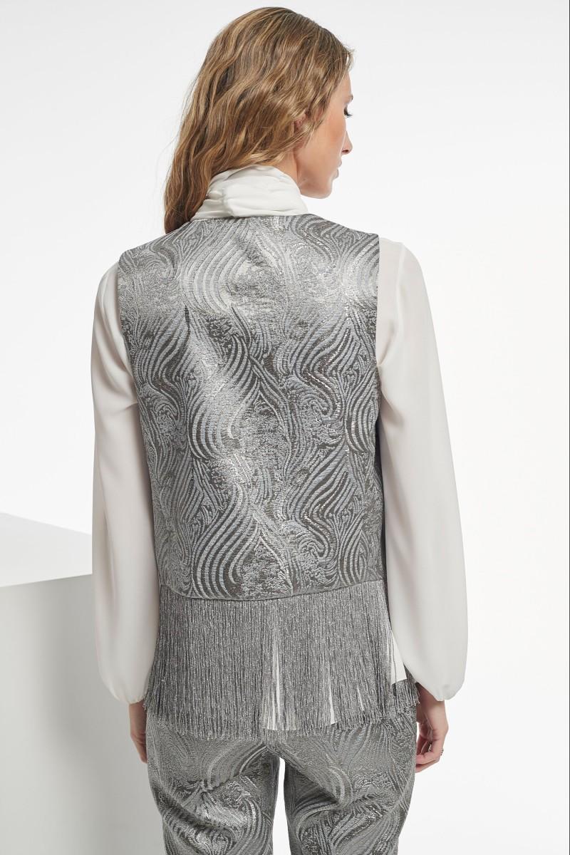 oky coky CHALECO VENAL JACQUARD LUREX En oferta