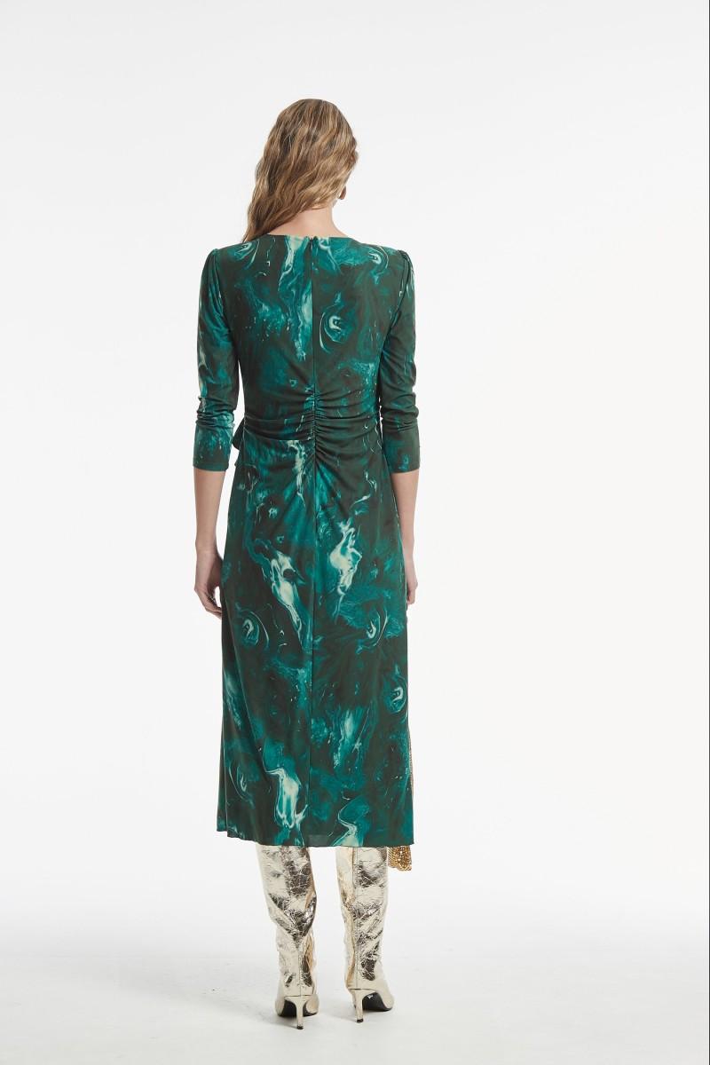 oky coky VESTIDO PATER PUNTO ESTAMPADO DOBLE CARA Ofertas de temporada