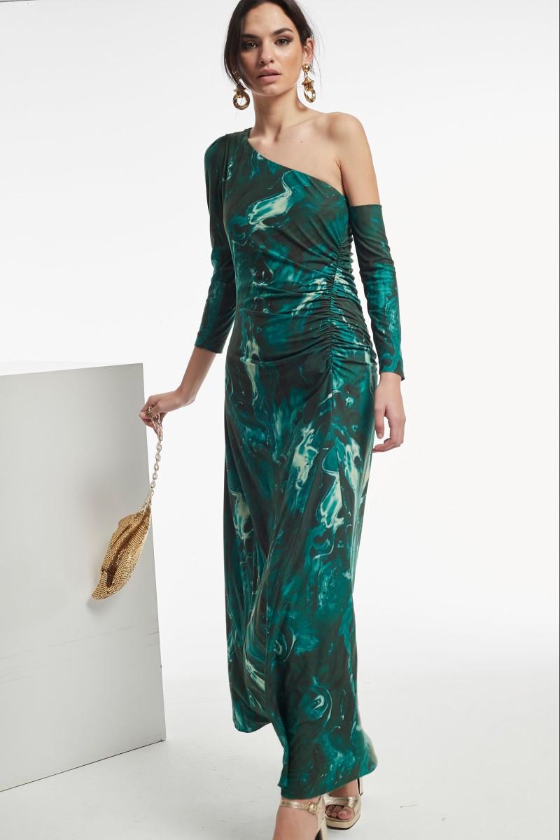oky coky VESTIDO VELAY PUNTO ESTAMPADO DOBLE CARA Grandes ahorros