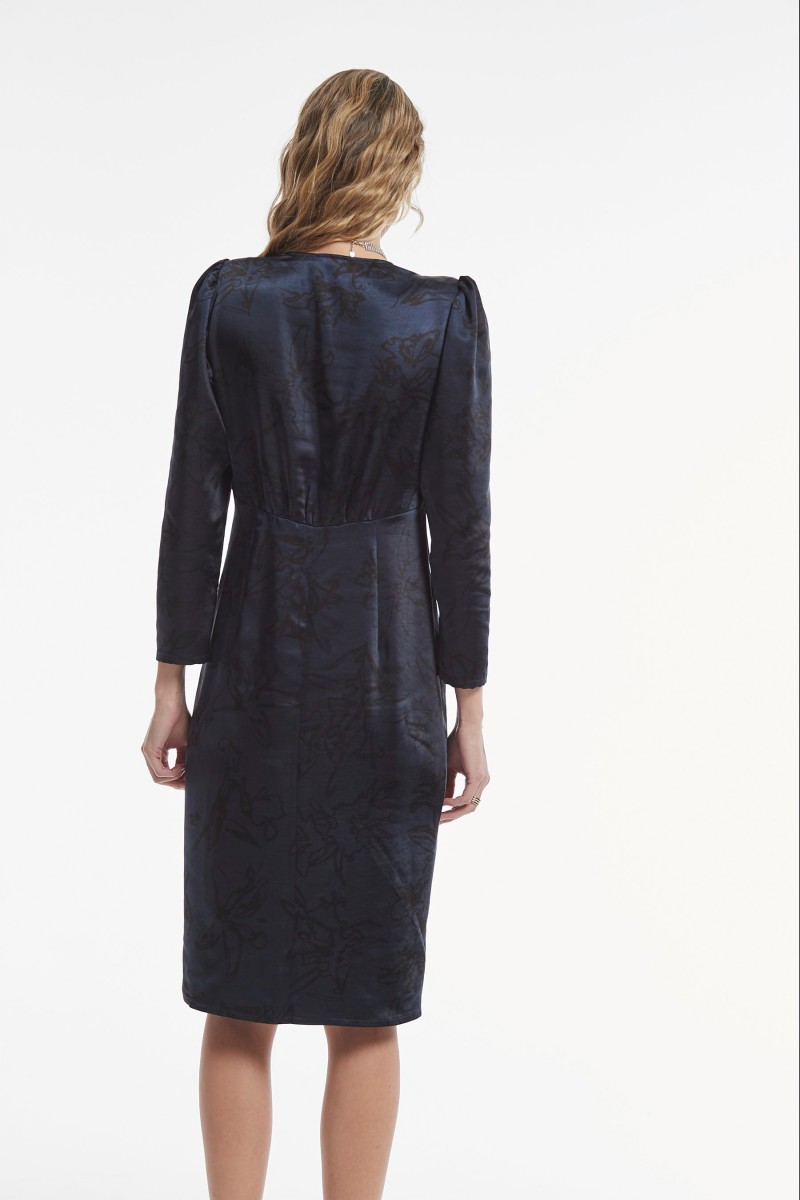 oky coky VESTIDO DARMEN SATEN ESTAMPADO 2025