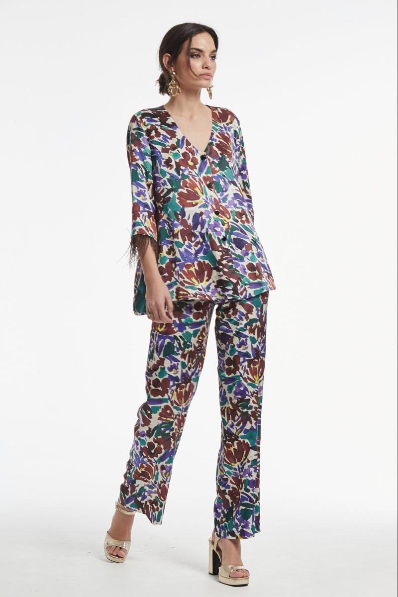 oky coky CHAQUETA ROZEN VISCOSA ESTAMPADO FLORAL En oferta