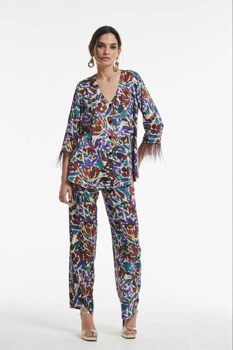 oky coky CHAQUETA ROZEN VISCOSA ESTAMPADO FLORAL En oferta