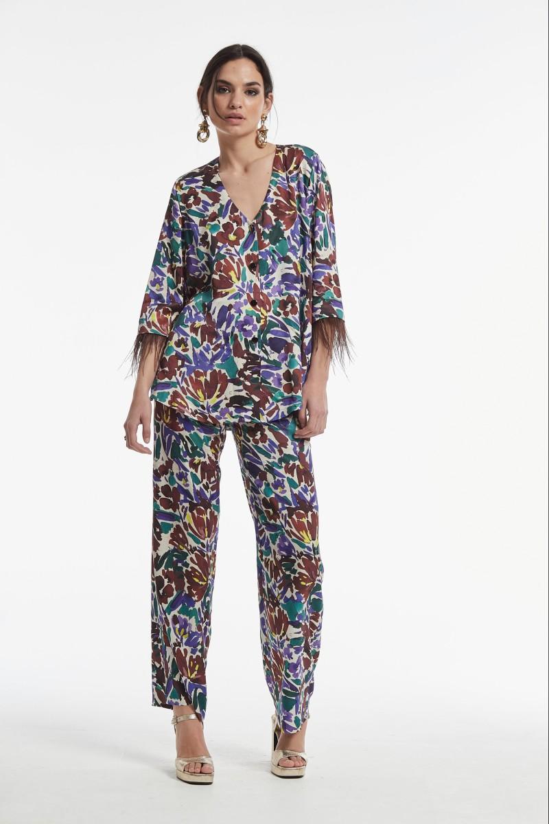 oky coky PANTALÓN VALTOR VISCOSA ESTAMPADO FLORAL Gran oferta