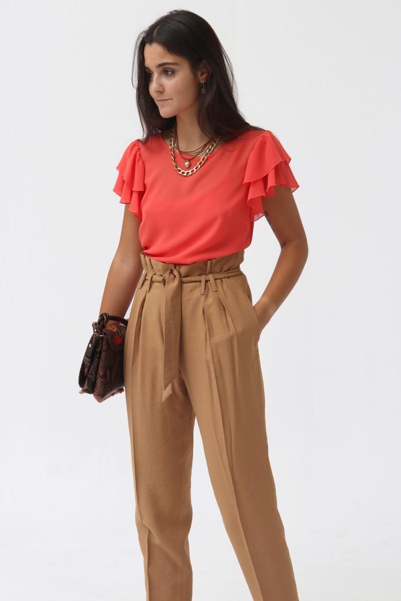 oky coky PANTALON DERCOS SARGA VISCOSA Liquidación