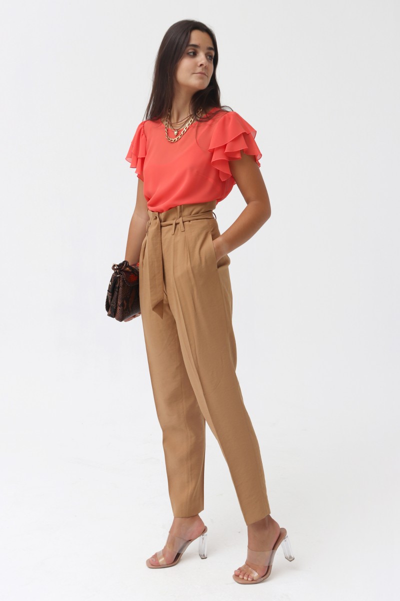 oky coky PANTALON DERCOS SARGA VISCOSA Liquidación