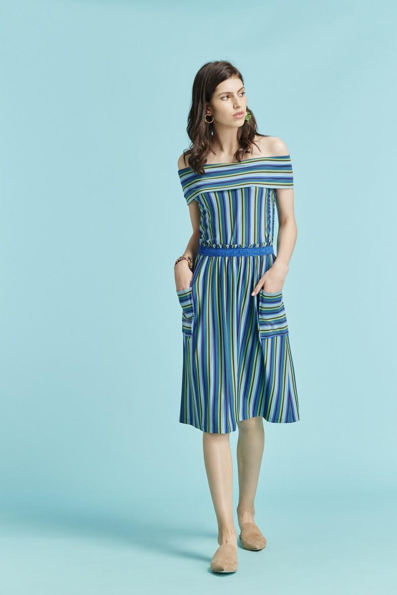 oky coky FALDA A SIASI PUNTO RAYAS MULTICOLOR